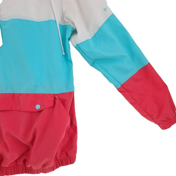 Columbia Women's  Hooded Windbreaker Pullover Jacket Colorblocked Size Small - Picture 3 of 12